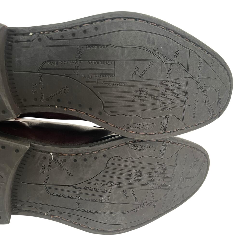 To Boot New York Brown Leather Oxford Shoes Men Size 8 - Picture 10 of 12